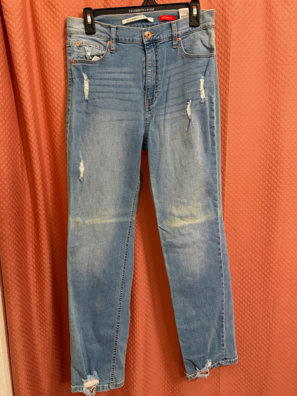Light Blue Distressed womens Jeans